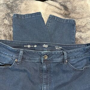 Dip Skinny Jeans - Dark Blue